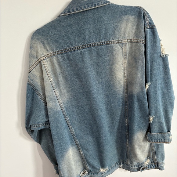 Fashion Nova Light Blue Denim Jacket - Picture 2 of 3